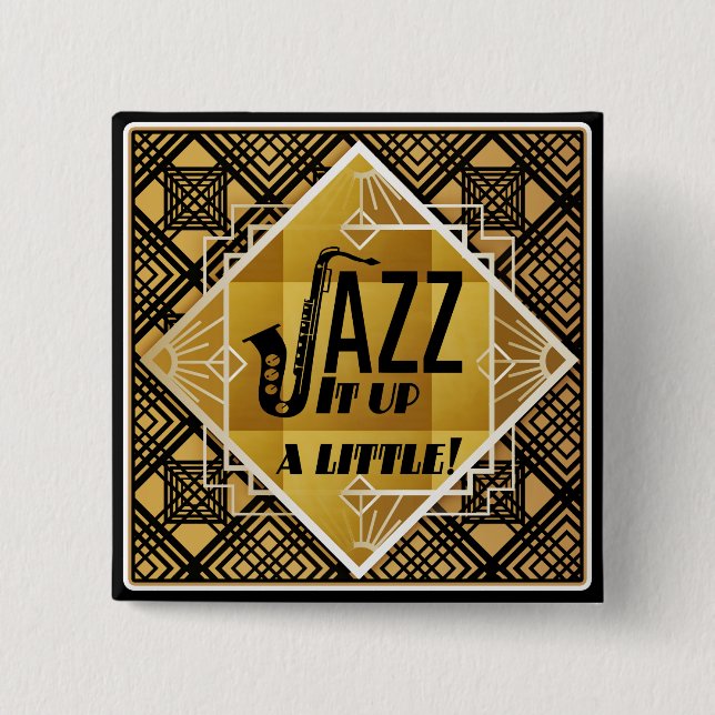 kleiner Jazz-Knopf Button (Vorderseite)