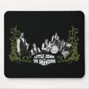 Kleiner John und das sherwoods schwarze mousepad