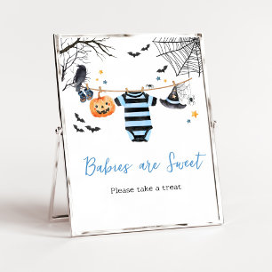 Kleiner Junge Boo Halloween Babys sind süß Schild