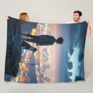 kleiner Junge Fleecedecke