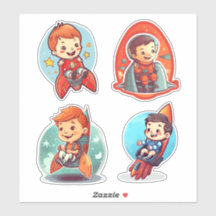 Kleiner Junge in einer Rakete | Wissenschaft und R