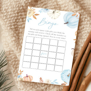 Kleiner Junge Kürbis Herbst Baby Shower Bingo Spie