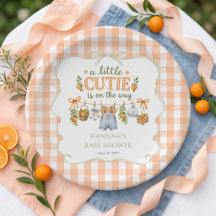 Kleiner Junge Süßer Orange Zitrus Baby Shower