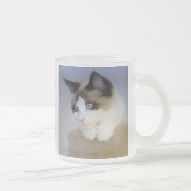 Kleiner Jungen-blaue mattierte Tasse (Rechts)