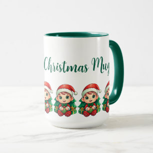 Kleiner Jungen-Elf Weihnachts-Magie Individuell Tasse