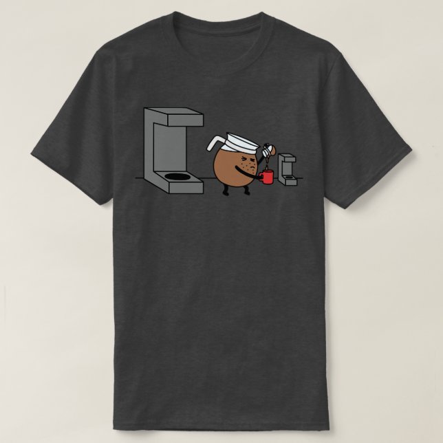 Kleiner Kaffee T-Shirt (Design vorne)