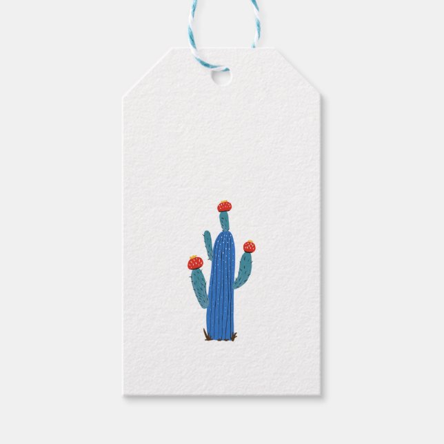 Kleiner Kaktus Geschenkanhänger (Vorderseite)