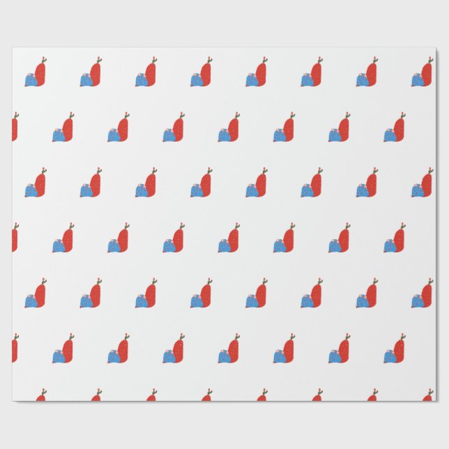 Kleiner Kaktus Geschenkpapier (Flach)