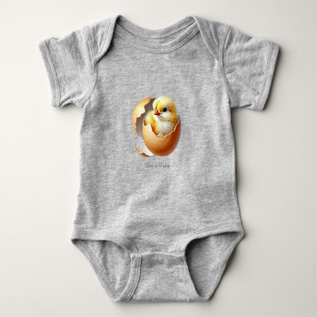 Kleiner Kick-Hatching Baby Bodysuit Baby Strampler (Vorderseite)