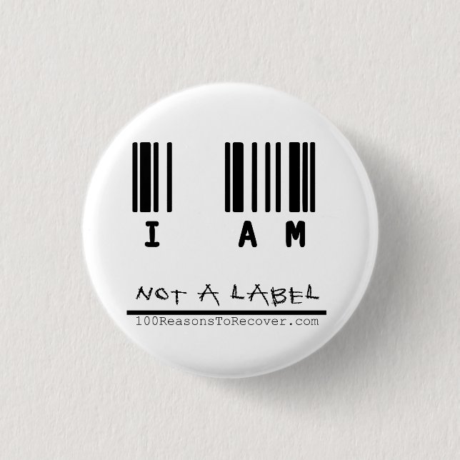 Kleiner Knopf - "nicht ein Aufkleber " Button (Vorderseite)