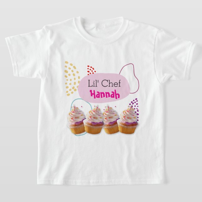 Kleiner Koch Cupcake Backen Party Outfit T-Shirt (Ablage )