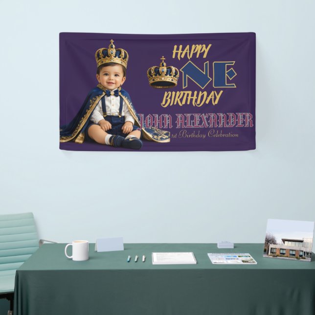 Kleiner König Geburtstagsbanner Banner (Messeveranstaltung)