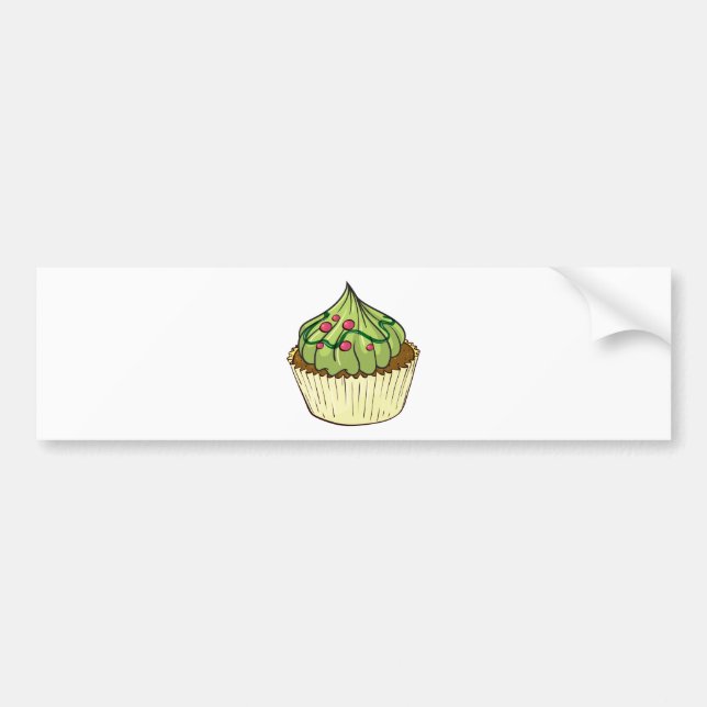 Kleiner Kuchen Autoaufkleber (Vorne)