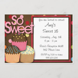KLEINER KUCHEN Bonbon 16 Einladung