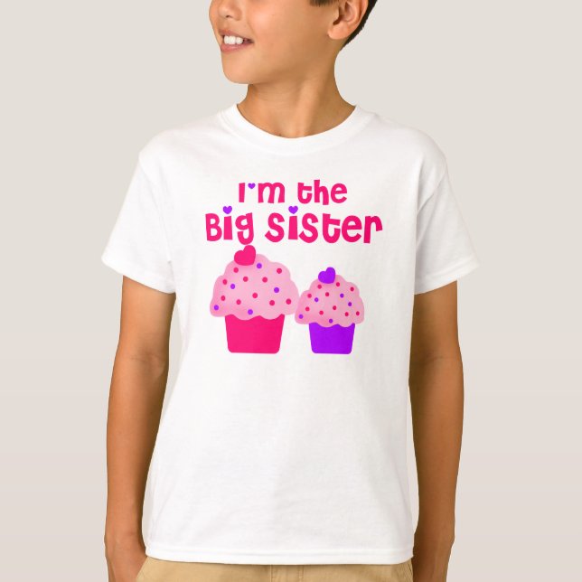 Kleiner Kuchen der großen Schwester T-Shirt (Vorderseite)