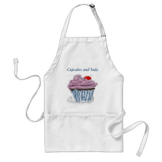 Kleiner Kuchen mit Kirsche Schürze
