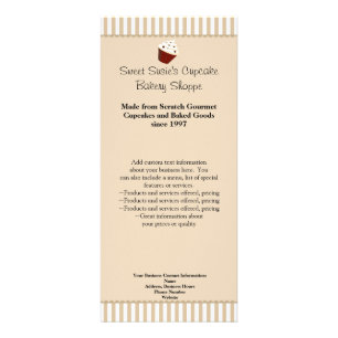 Kleiner Kuchen mit weichen Mokka-Streifen Werbekarte