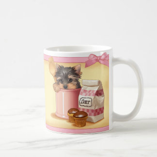 Kleiner Kuchen Yorkie Tasse