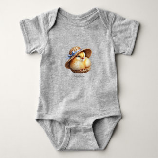 Kleiner Küken Blaues Band Baby-Body Baby Strampler