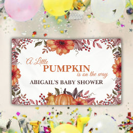 Kleiner Kürbis auf dem Weg zum Fall Floral Baby Du Banner