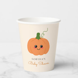 Kleiner Kürbis auf dem Weg zur Niedlichen Babydusc Pappbecher