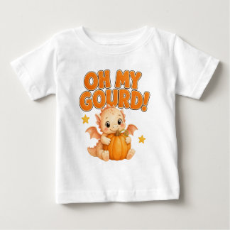 Kleiner Kürbis Baby-Drache Süßer Halloween-Baby Baby T-shirt