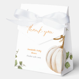 Kleiner Kürbis Danke Baby Shower Geschenkschachtel