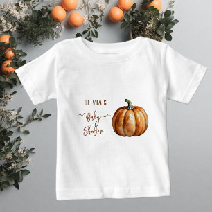Kleiner Kürbis Herbst Baby Shower T-shirt