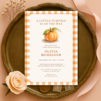 Kleiner Kürbis Herbst Babyparty