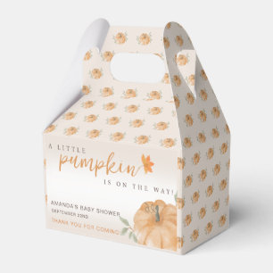 Kleiner Kürbis Herbst Dankeschön Baby Shower Geschenkschachtel