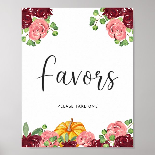 Kleiner Kürbis ist auf dem Weg fallen Favoriten Poster (Vorne)