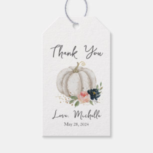 Kleiner Kürbis ist auf dem Weg zum Baby-Duschgesch Geschenkanhänger