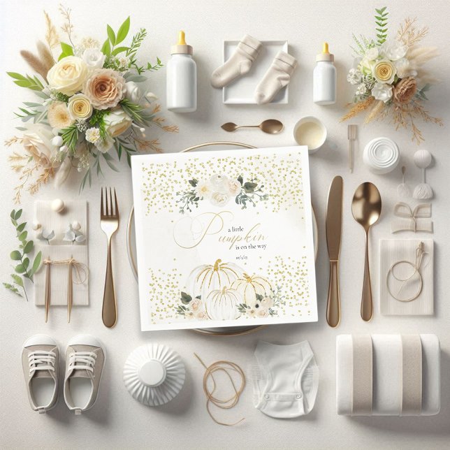 Kleiner Kürbis ist unterwegs Serviette (Von Creator hochgeladen)