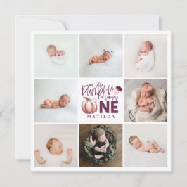 kleiner Kürbis lila 1. Geburtstag Foto