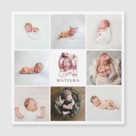 kleiner Kürbis lila Alter Geburtstag Multi Foto Magnetkarte