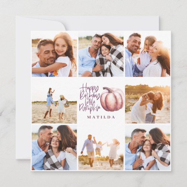 kleiner Kürbis lila rosa Blumenvielfalt Foto (Vorderseite)