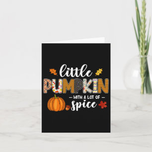Kleiner Kürbis mit viel Gewürz Hallo Herbst Karte