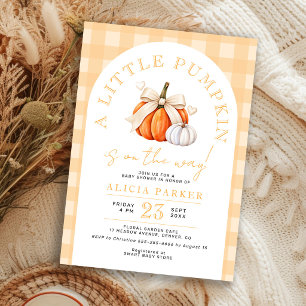 Kleiner Kürbis Oktober Baby Shower Einladung