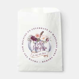 Kleiner Kürbis Wasserfarbenfall Babydusche genießb Geschenktütchen