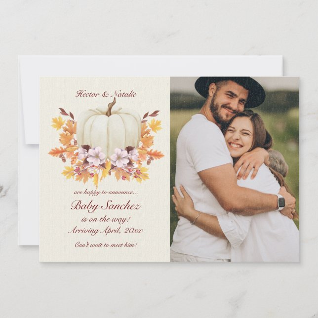 Kleiner Kürbis zur Ankündigung des Fotos (Vorderseite)