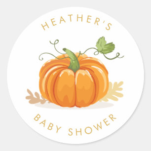 Kleiner Kürbiskleber Umschlag Aufkleber Babydusche