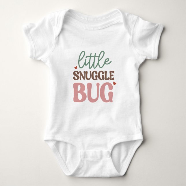 Kleiner Kuschelwurm Baby Strampler (Vorderseite)