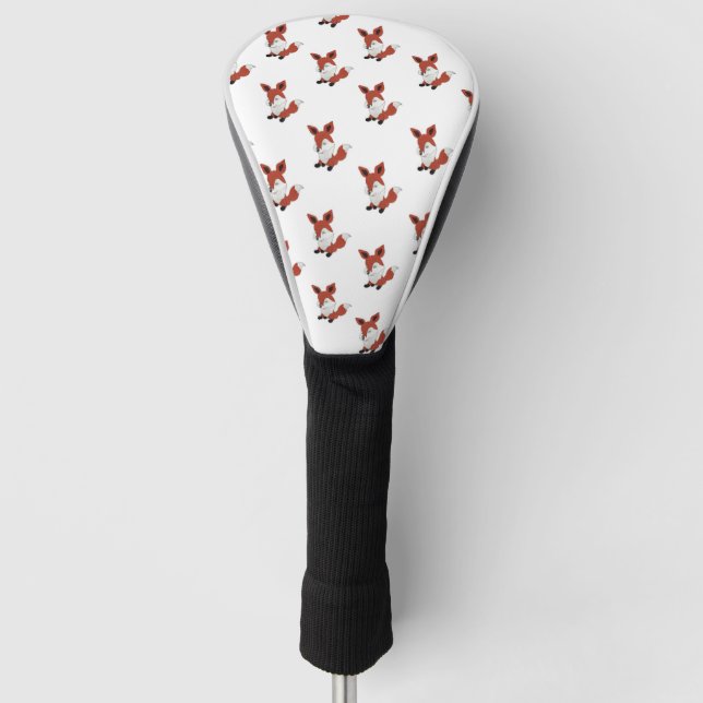 Kleiner, lächelnder Fuchs Golf Headcover (Vorderseite)