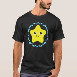 Kleiner lachender liebenswerter Seestern im Fischk T-Shirt