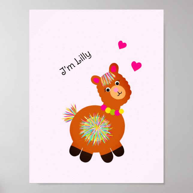 Kleiner Lama Poster (Vorne)