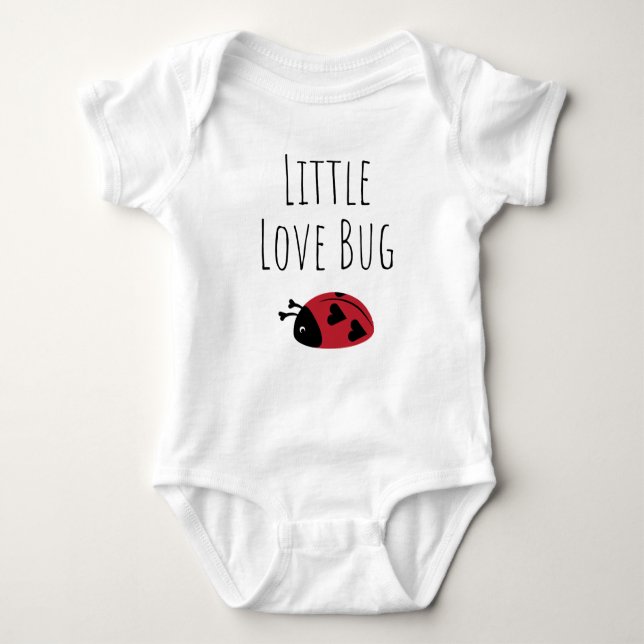 Kleiner Liebe-Bug Baby Strampler (Vorderseite)