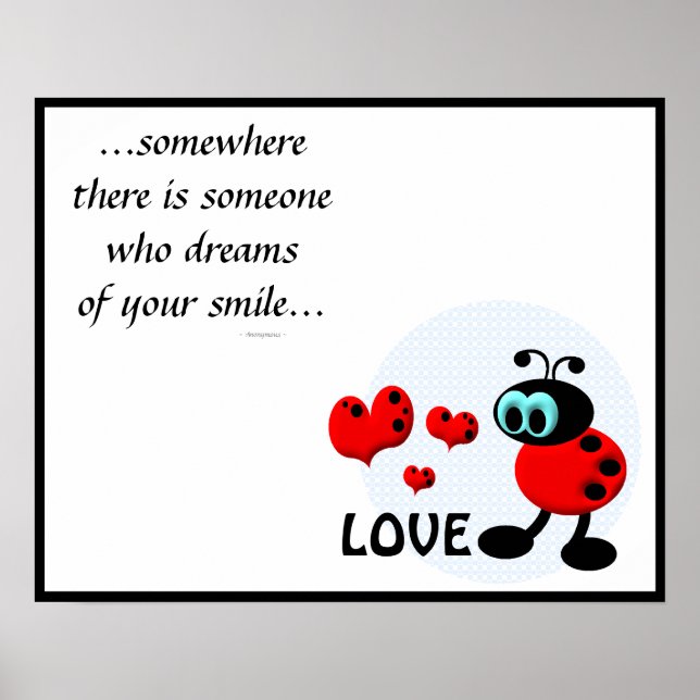 Kleiner Liebe-Bug Poster (Vorne)