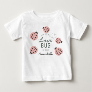 Kleiner Liebeskäfer Rosa Marienkäfer Geburtstag Baby T-shirt