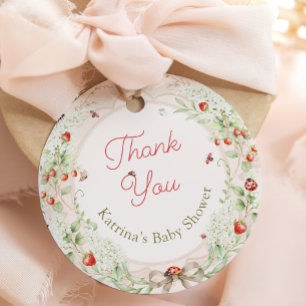 Kleiner Liebeskäfer Wildblumen-Baby-Party Dankesch Geschenkanhänger