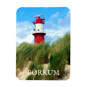 Kleiner Lighthouse, Borkum, Ostfriesland, Deutschl Magnet